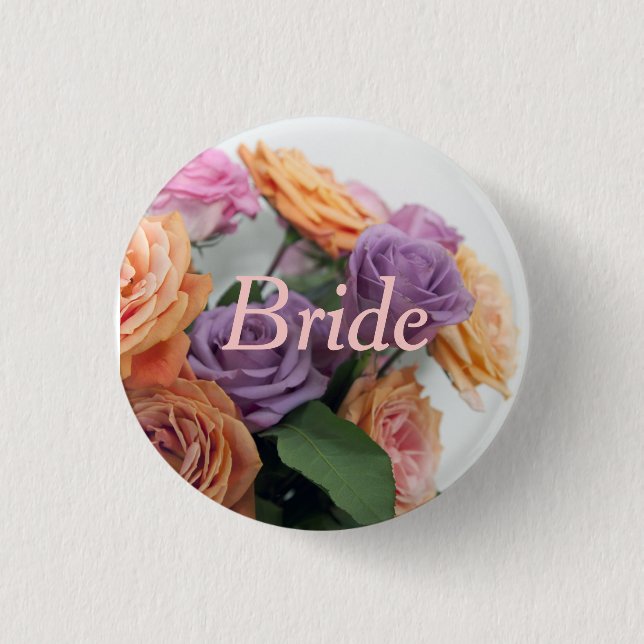 Floral Sweetness Pinback Button (Front)