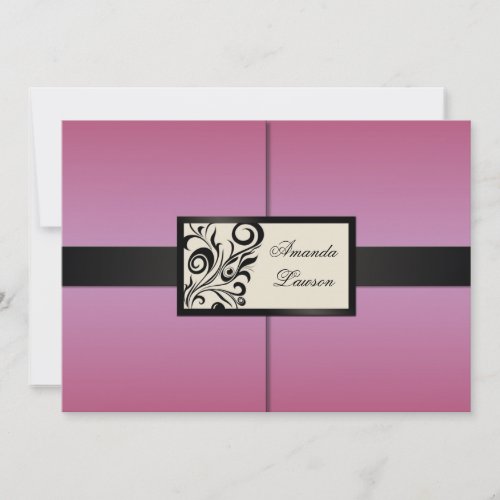 Floral Swirls Invitation