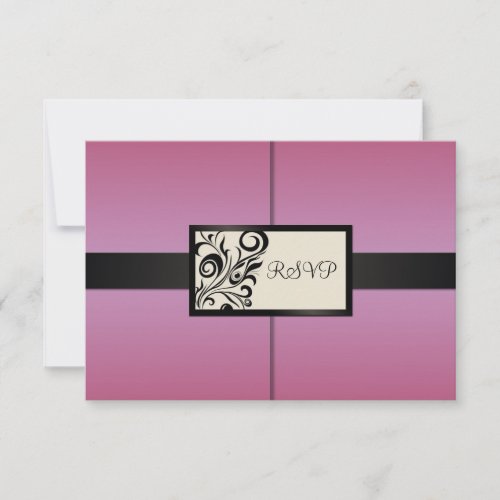 Floral Swirls Wedding RSVP