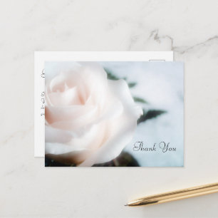 Floral Sympathy Funeral Thank You Postcard