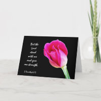 Floral Sympathy, Scripture Verse on God's Strength