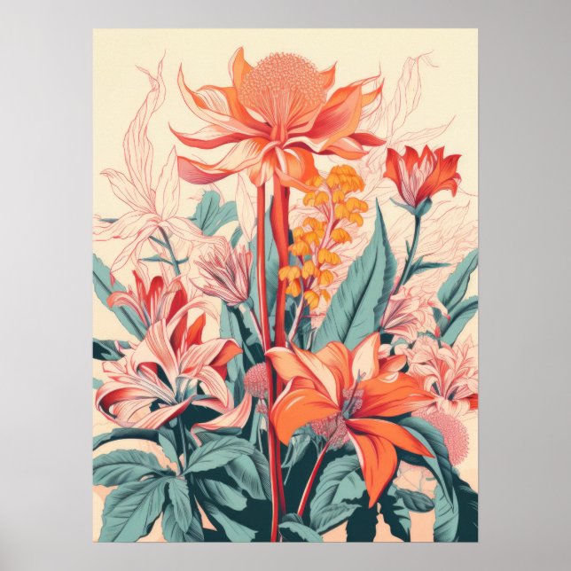 Floral Symphony Poster (Front)