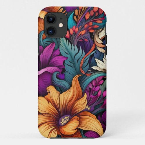 Floral Symphony Protective Cover for iPhone