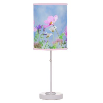 Floral Table Lamp by NatureTales at Zazzle