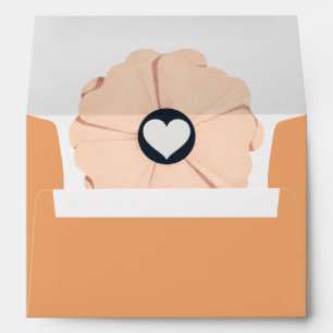 Floral Tacao Color Wedding Envelope