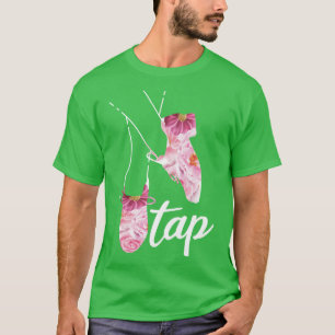 Floral Tap Dance Shoes T-Shirt