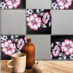 Floral Tapestry  Ceramic Tile