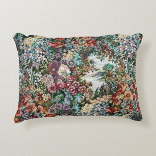 Floral Tapestry Decorative Pillow