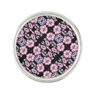 Floral Tapestry Lapel Pin
