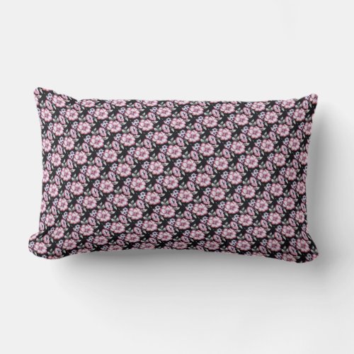 Floral Tapestry Lumbar Pillow