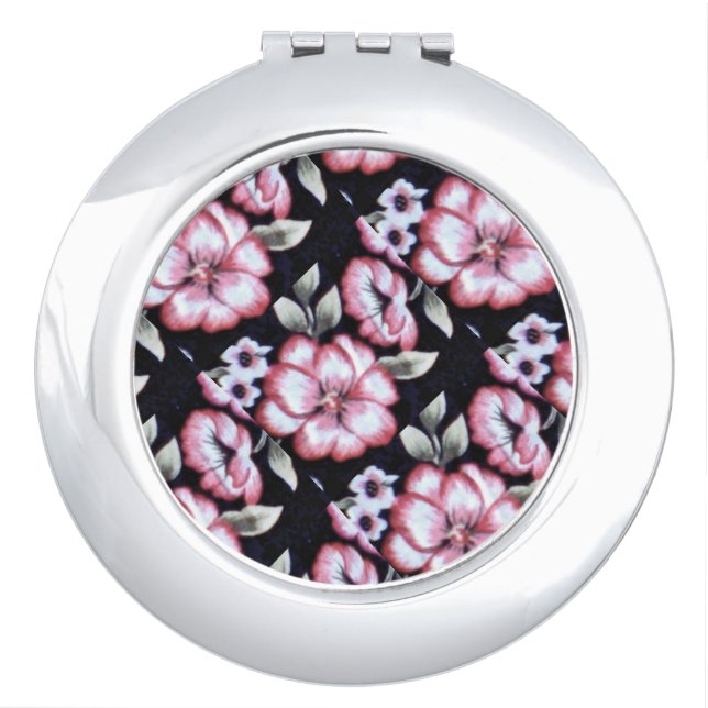 Floral Tapestry Makeup Mirror (Front)