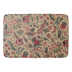Floral Tapestry Needlework Flower Art Bath Mat