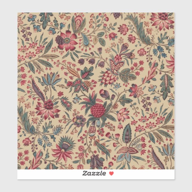 Floral Tapestry Needlework Flower Art Sticker (Sheet)