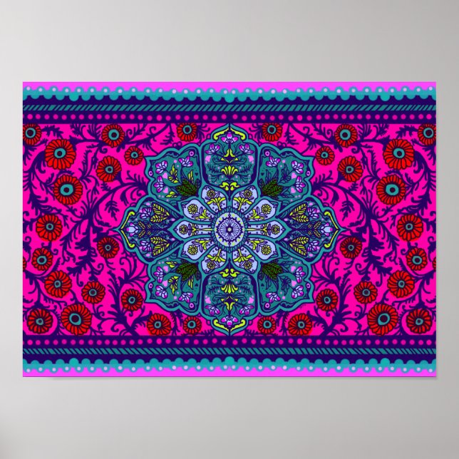 Floral Tapestry Poster (Front)