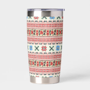 Floral Tatreez Folk Insulated Tumbler