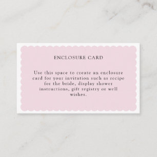 Floral Tea Party Bridal Shower Enclosure Card