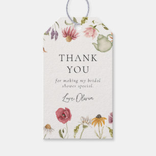 Floral Tea Party Bridal Shower Favor Tags