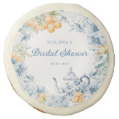 Floral Tea Party Bridal Shower Sugar Cookie (Front)