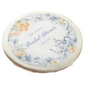 Floral Tea Party Bridal Shower Sugar Cookie (Angled)