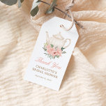 Floral Tea Party Bridal Shower Thank You Gift Tags<br><div class="desc">Say thank you to your bridal shower attendees with these floral tea party favor tags.</div>
