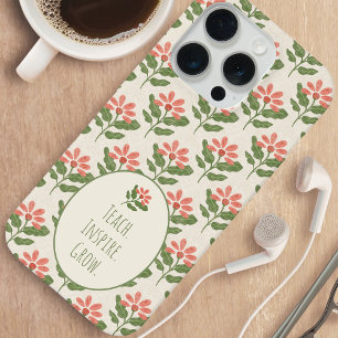 Floral Teacher Appreciation iPhone 15 Pro Case