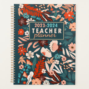 Floral Teacher Planner 2023-2024