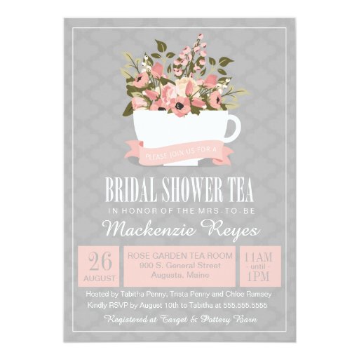 Tea Shower Invitations 6