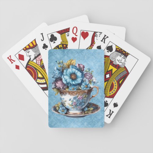 Floral Teacup Deck of Cards