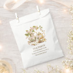 Floral Teapot Tea Party Time for Tea Baby Shower  Favor Bag