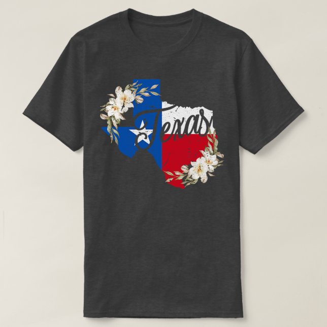 Floral Texas T-Shirt (Design Front)