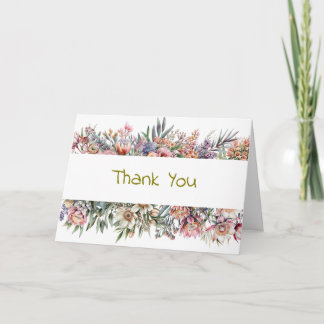 Floral Thank You Card