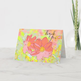Floral "Thank You" Card