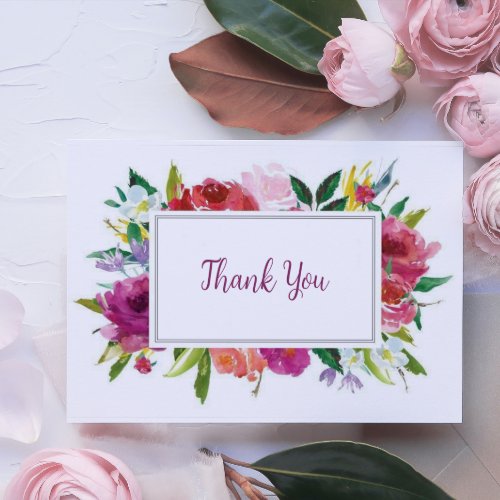 Floral Thank You Card