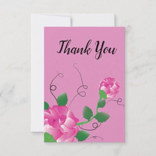 Floral Thank You Card