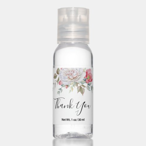 Floral Thank You Hand Sanitizer
