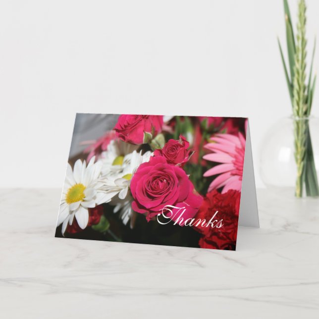 Floral Thank You Note Card (Front)