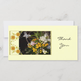 Floral Thank You Photo Card