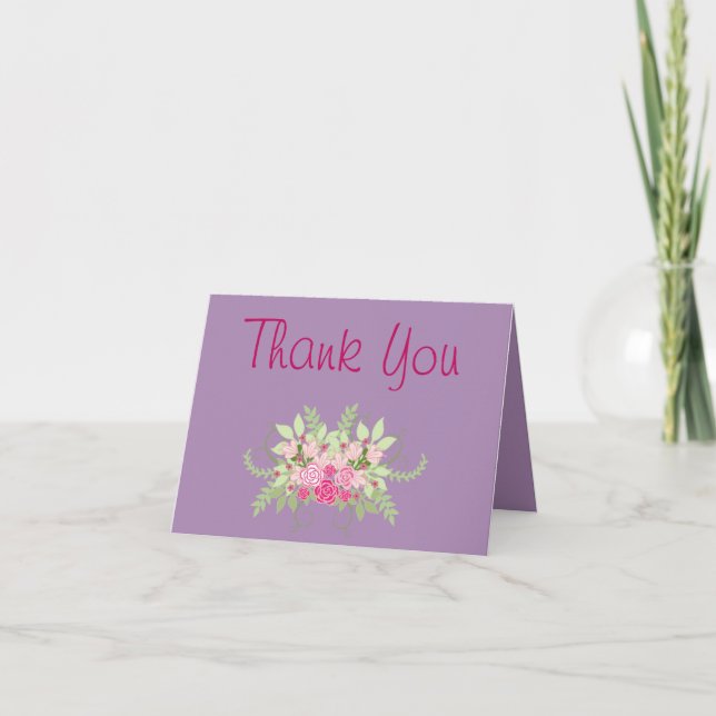 Floral Thank You Purple (Front)