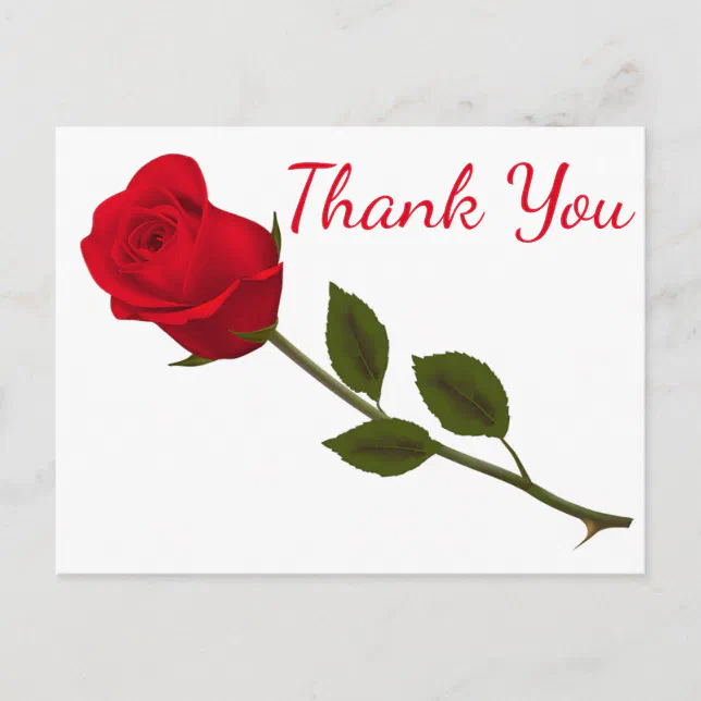 thank you images with red roses