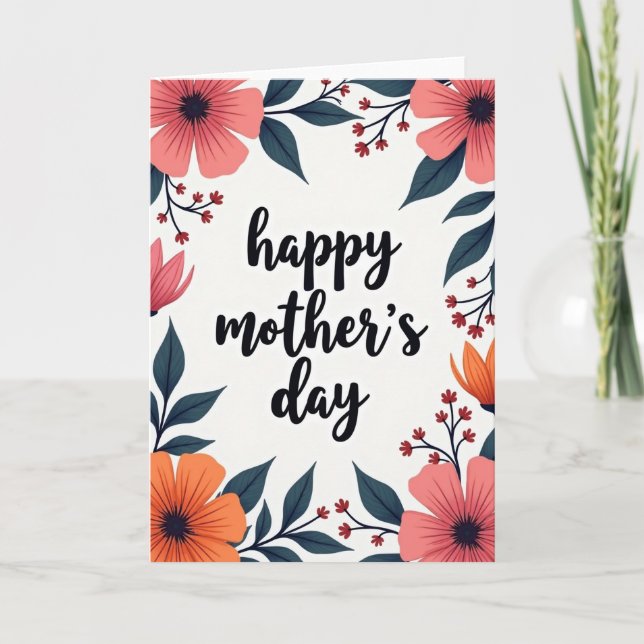 Floral Thanks Card (Front)