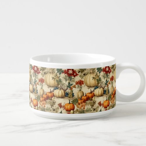 Floral Thanksgiving Vintage Pattern 10 Bowl