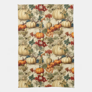 Floral Thanksgiving Vintage Pattern (10) Kitchen Towel