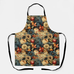 Floral Thanksgiving Vintage Pattern (12) Apron