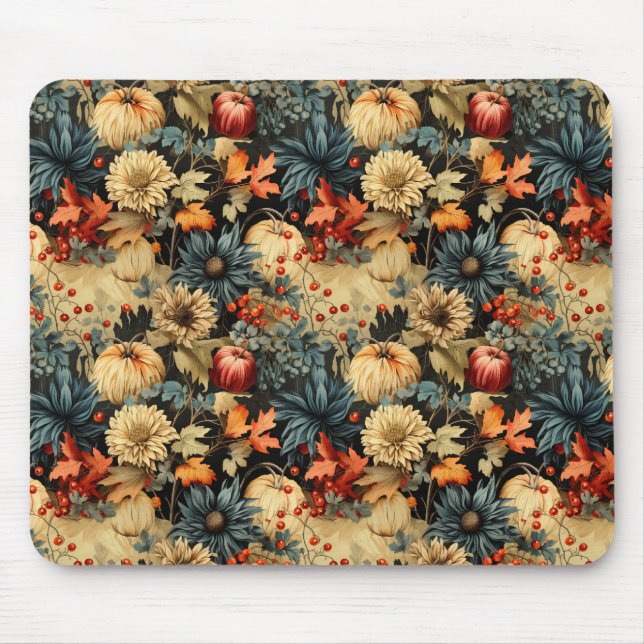 Floral Thanksgiving Vintage Pattern (12) Mouse Pad (Front)