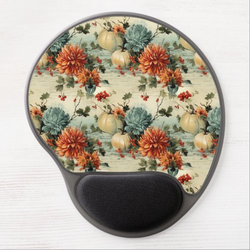 Floral Thanksgiving Vintage Pattern 1 Gel Mouse Pad