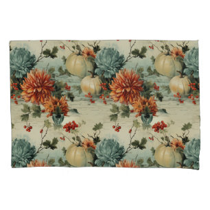 Floral Thanksgiving Vintage Pattern (1) Pillow Case