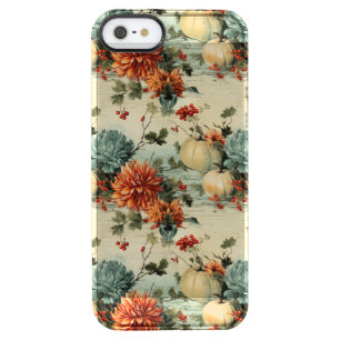 Floral Thanksgiving Vintage Pattern (1) Clear iPhone SE/5/5s Case
