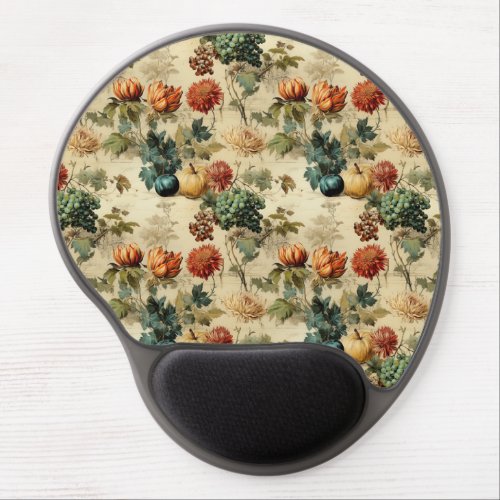 Floral Thanksgiving Vintage Pattern 2 Gel Mouse Pad