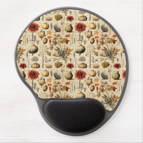 Floral Thanksgiving Vintage Pattern 3 Gel Mouse Pad