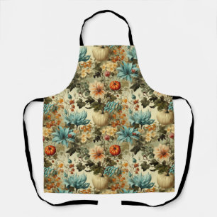 Floral Thanksgiving Vintage Pattern (5) Apron